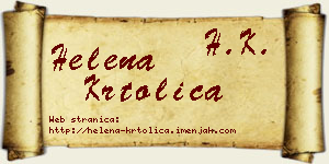 Helena Krtolica vizit kartica